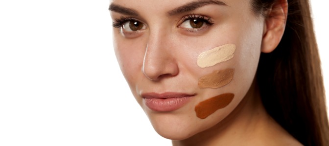 Where should you test foundation to get the best color match for your skin?