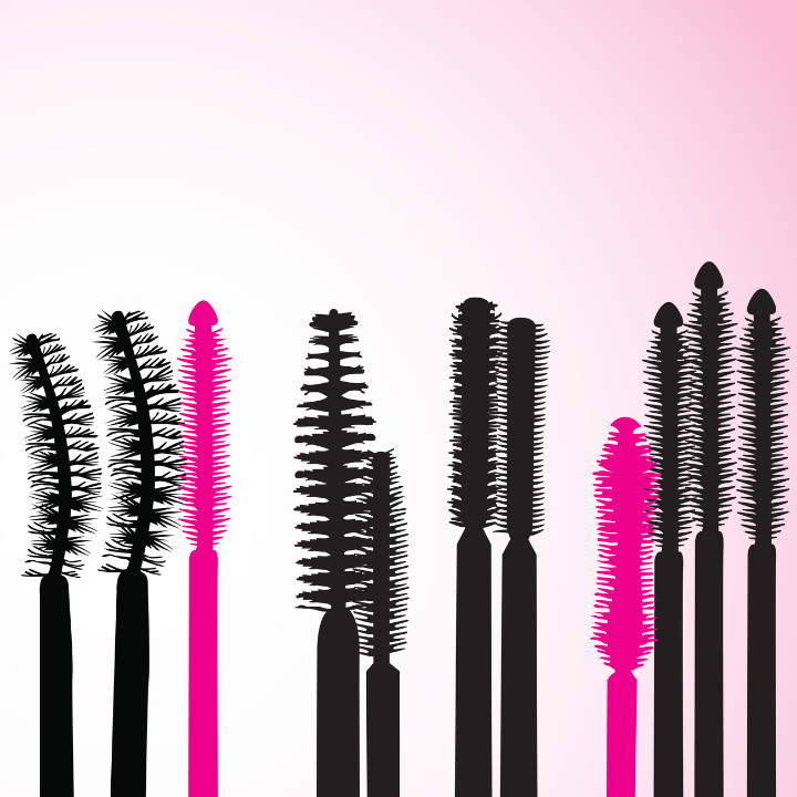 Vector mascara brushes