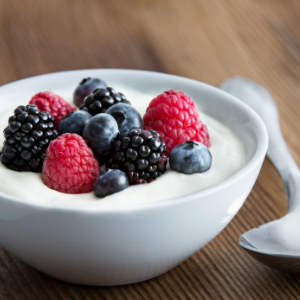 Yogurt with berries