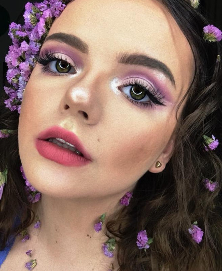 Olivia Hackford has a spring inspired makeup look for her QC Makeup academy feature