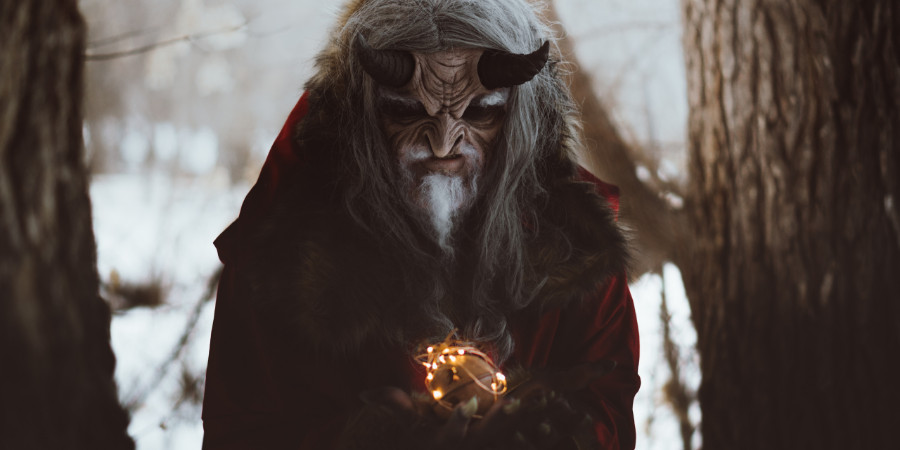 Tyler Russel special effects makeup look - Krampus