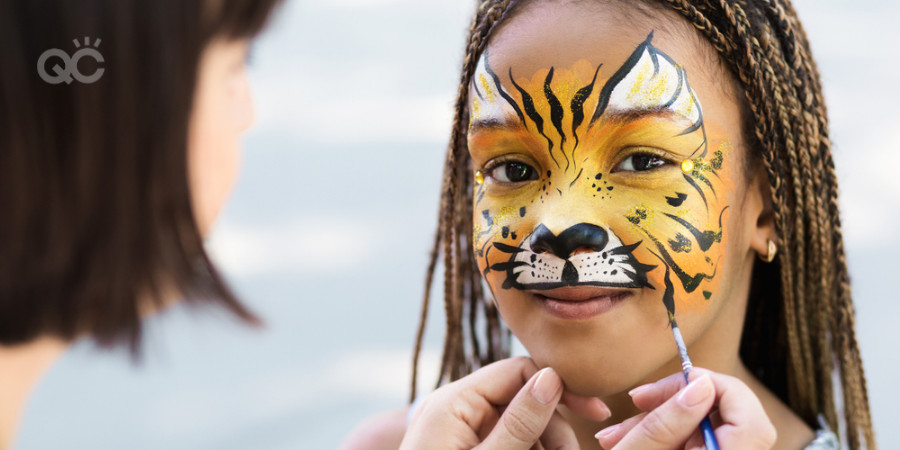 cream face paint for children