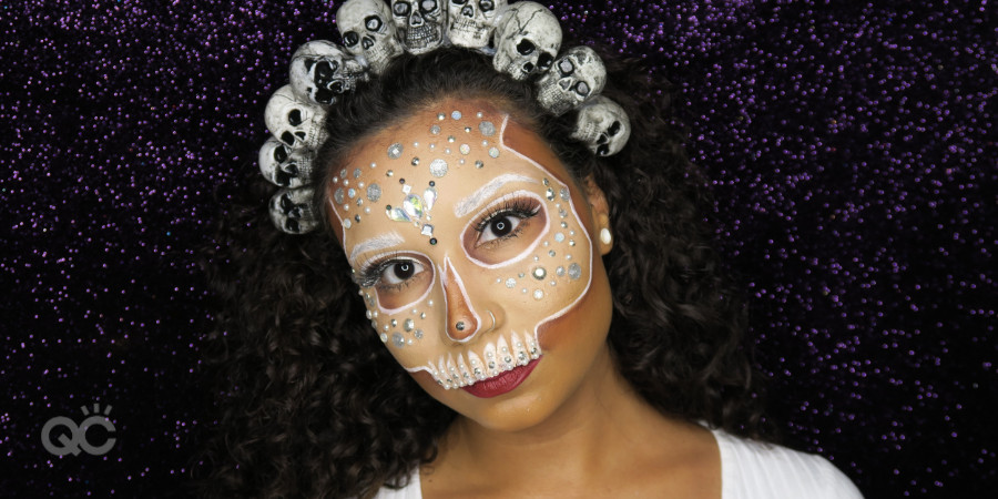 Gabrielle Rivera QC makeup academy student ambassador jewel special fx makeup skull