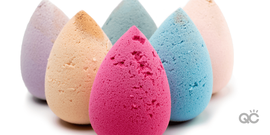 dirty and broken beauty blenders