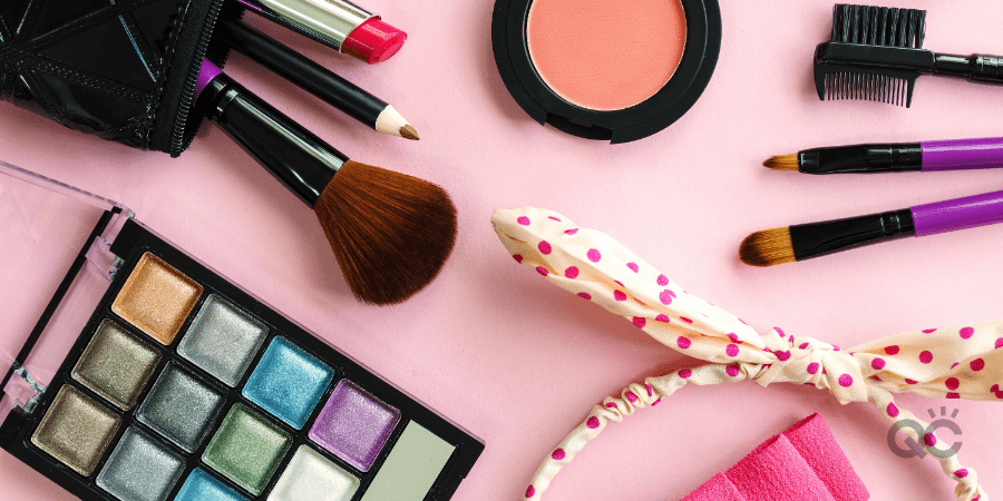 Maximize Time At Home With Makeup Artist Certification Blog - Makeup on Pink Table