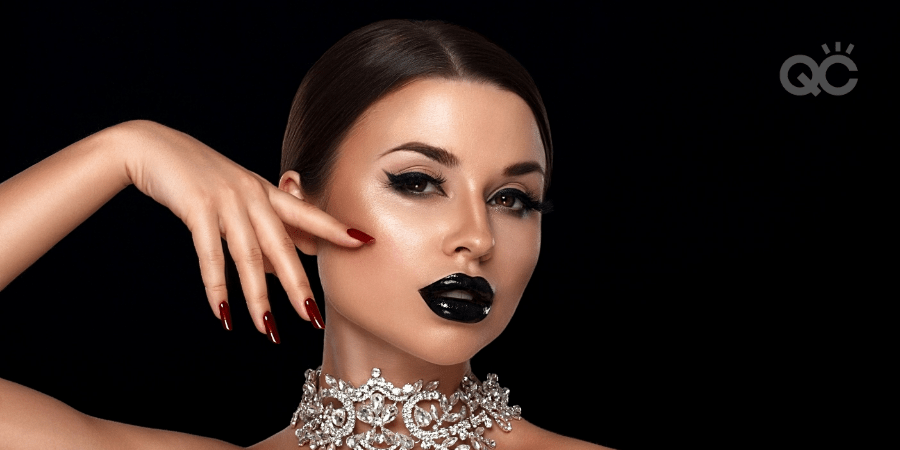 high fashion model wearing makeup for photoshoot