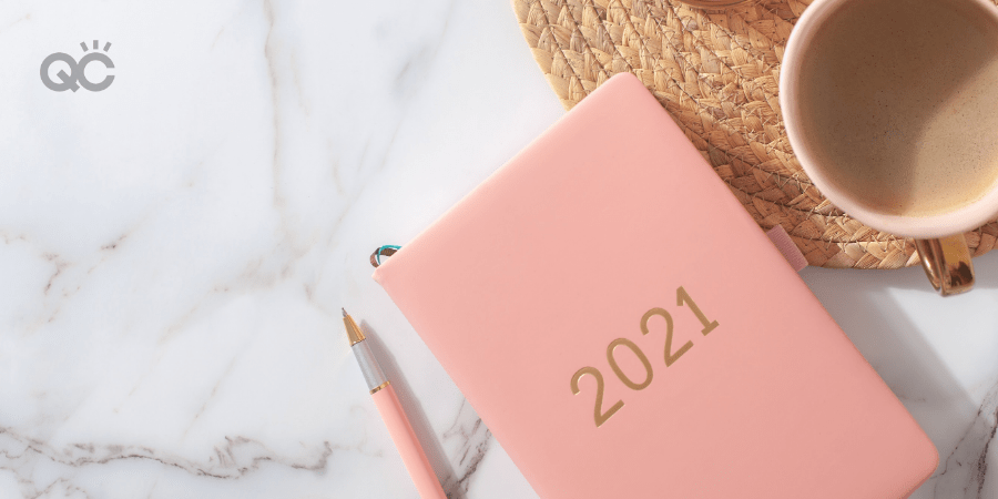 makeup classes article 2021 notepad on table