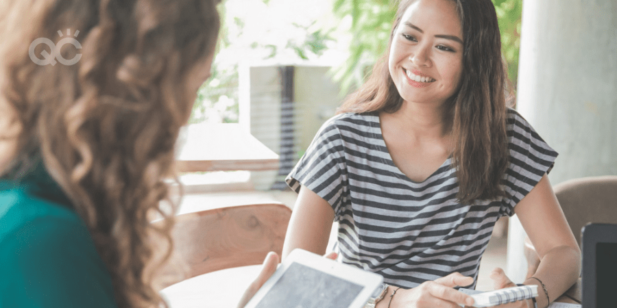 woman in job interview