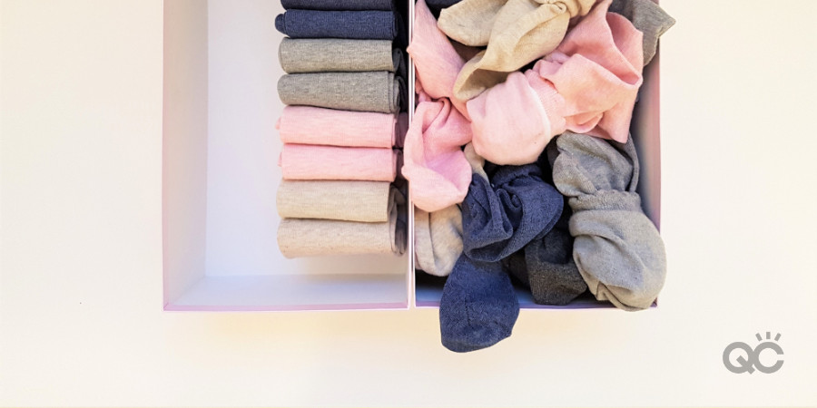 organizing socks tips from fashion stylist